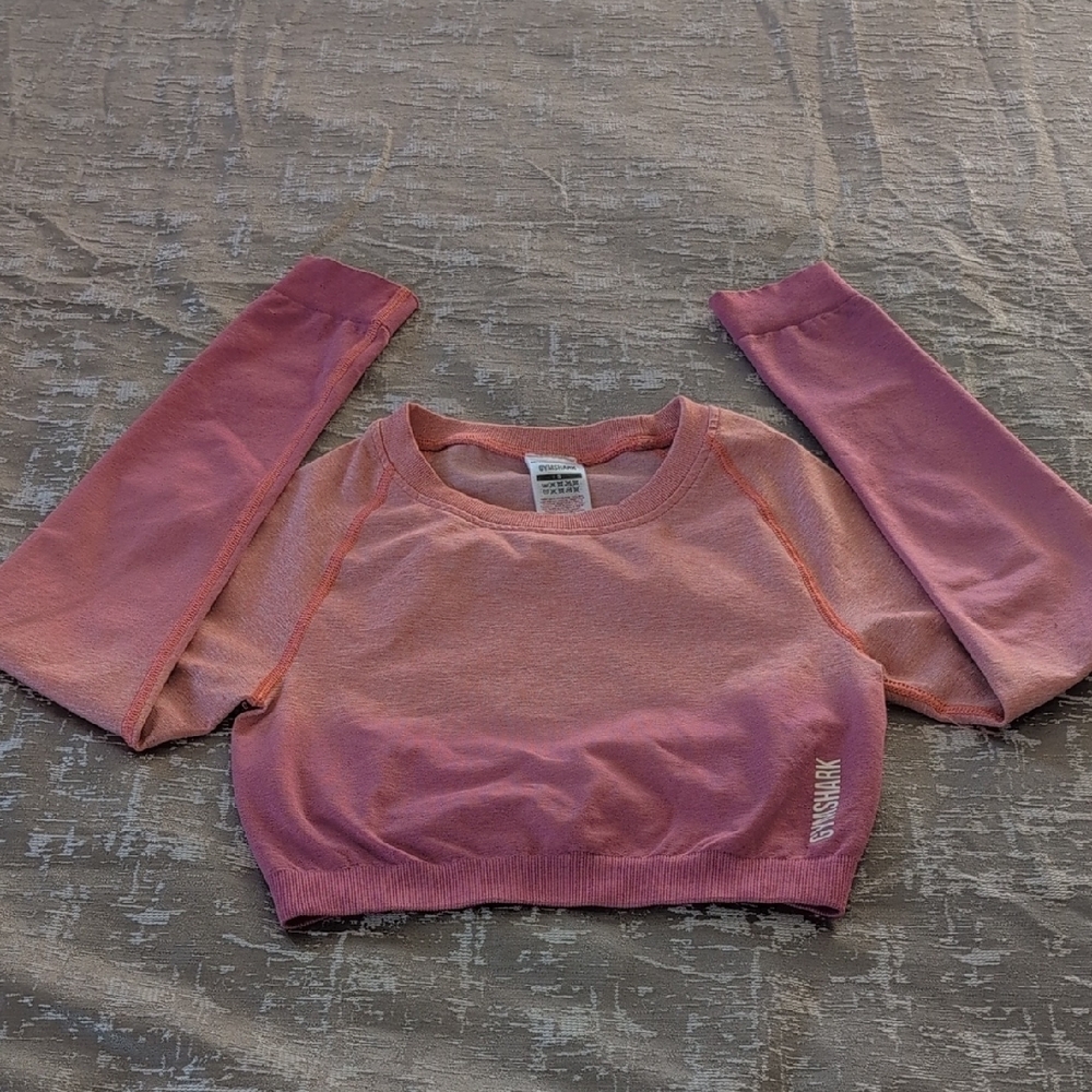 Women's Gymshark Adapt Ombre Long Sleeve Crop Top NWOT